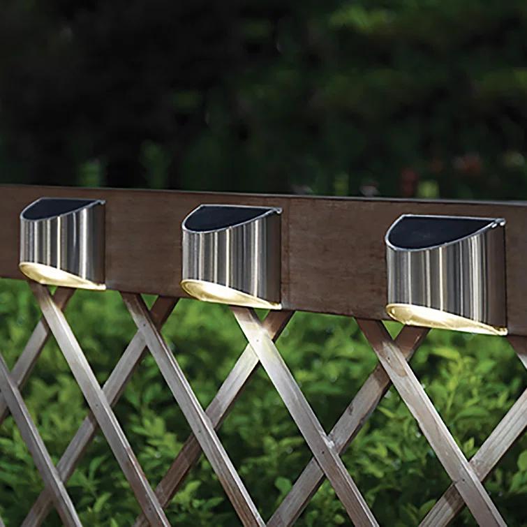 Classy Caps Stainless Steel Solar Powered Integrated LED Metal Deck Light & Reviews | Wayfair