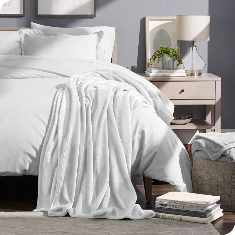 Bare Home Bare Home Microplush Fleece Blanket - Fuzzy, Warm, Bed/Throw Blanket