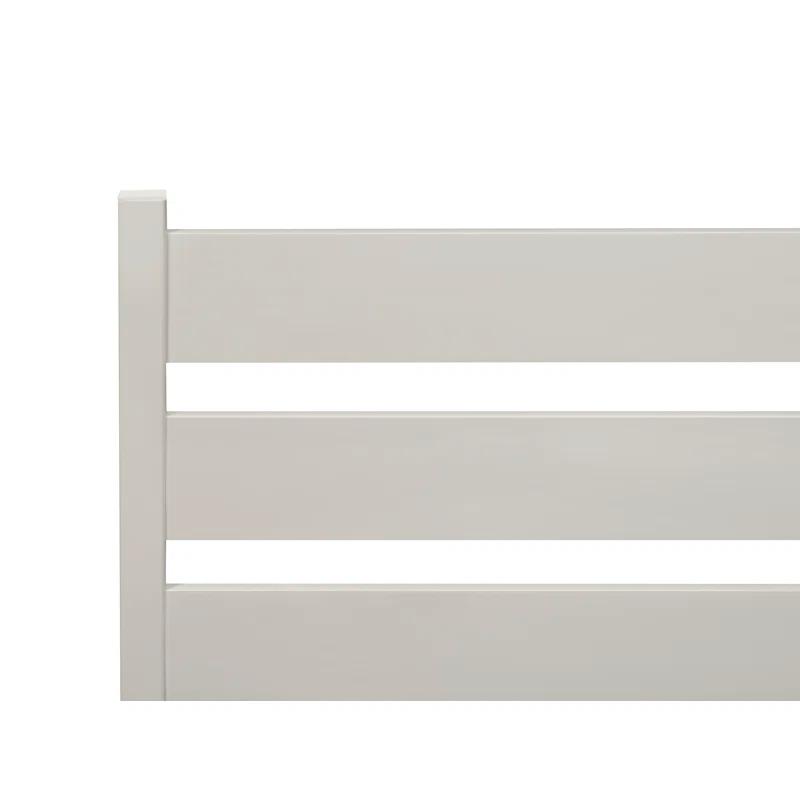 Zippity Outdoor Products 26in H x 24in W (3 Panels) No Dig Zippity Maui Fence Kit, Charcoal Color WoodTek Vinyl Fence Panel, Temporary Outdoor Border for Garden, Easy Install DIY Fence for Backyard, Patio, & Deck, ZP19066