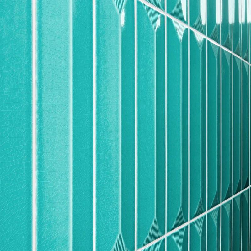 Radiant Inflex 4.43'' W x 17.62'' L Crackled Ceramic Subway Wall Tile (6.53 Sq. Ft. / Case)