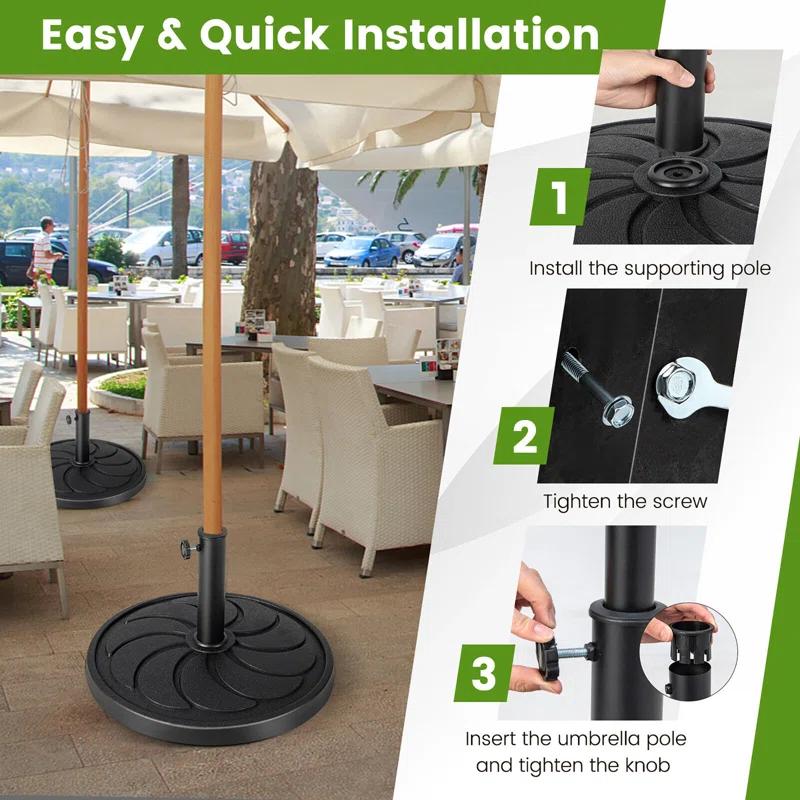 Ailine 40 Lb. Free Standing Umbrella Base