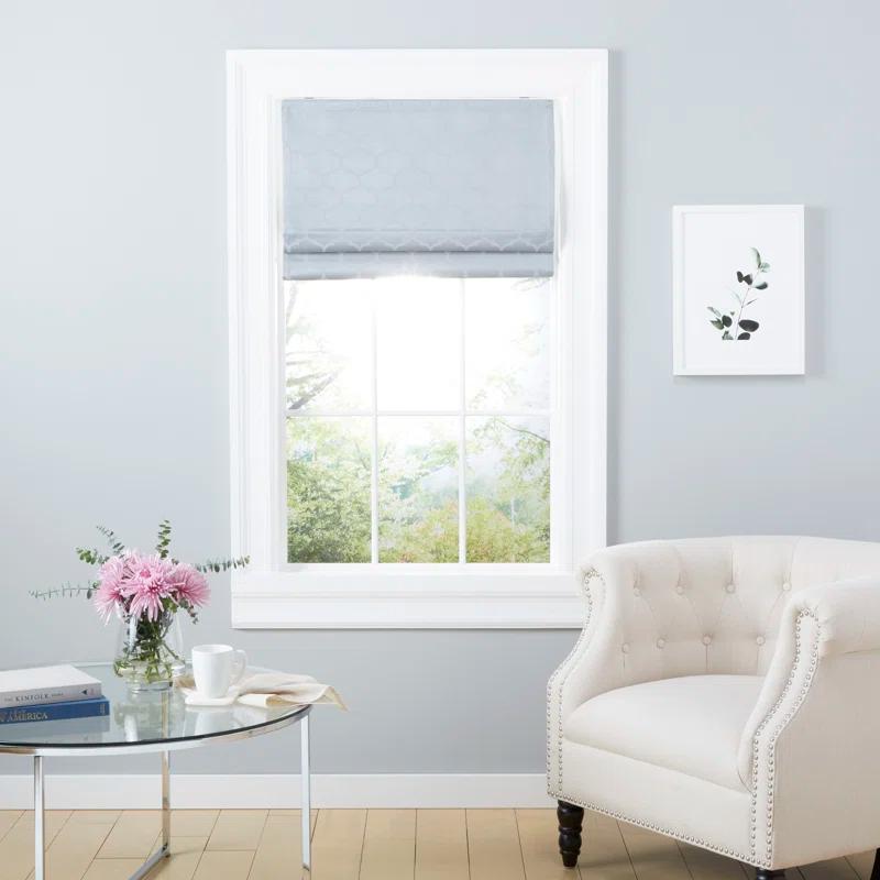 Amalgamated Textiles Montague Trellis Blackout Roman Shade