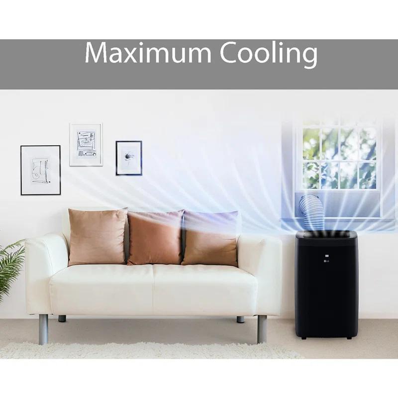 LG 8,000 BTU DOE / 12,000 BTU ASHRAE Smart Portable Air Conditioner, Cools 400 Sq.Ft.