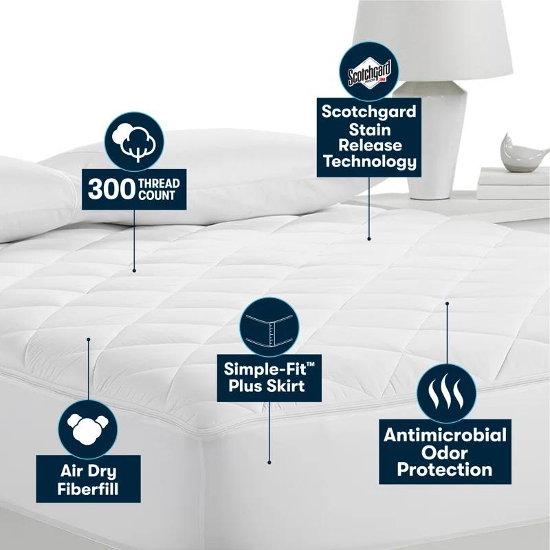 Serta Polyester Mattress Pad & Reviews | Wayfair