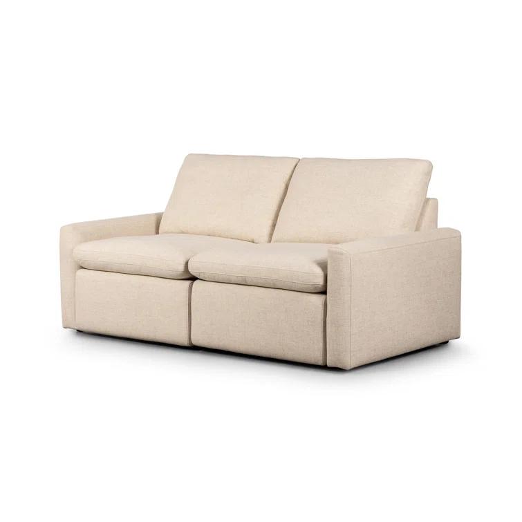 Antigo Natural Linen Two-Piece Power Reclining Sectional Sofa