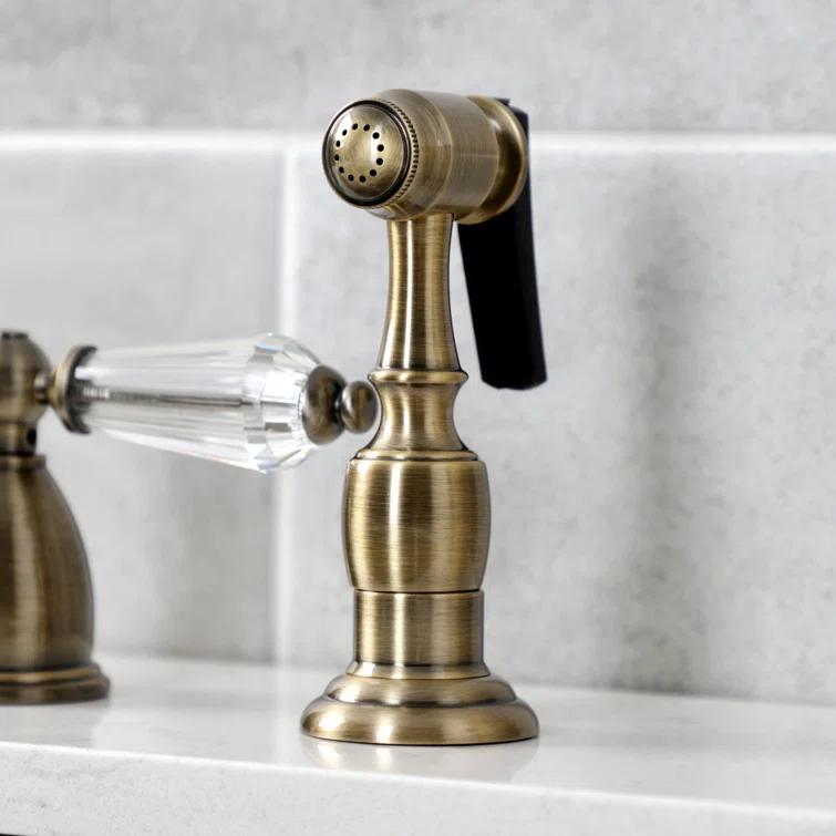 Kingston Brass Kingston Brass Wilshire Double-Handle Widespread Kitchen Faucet KB1793WLLLS