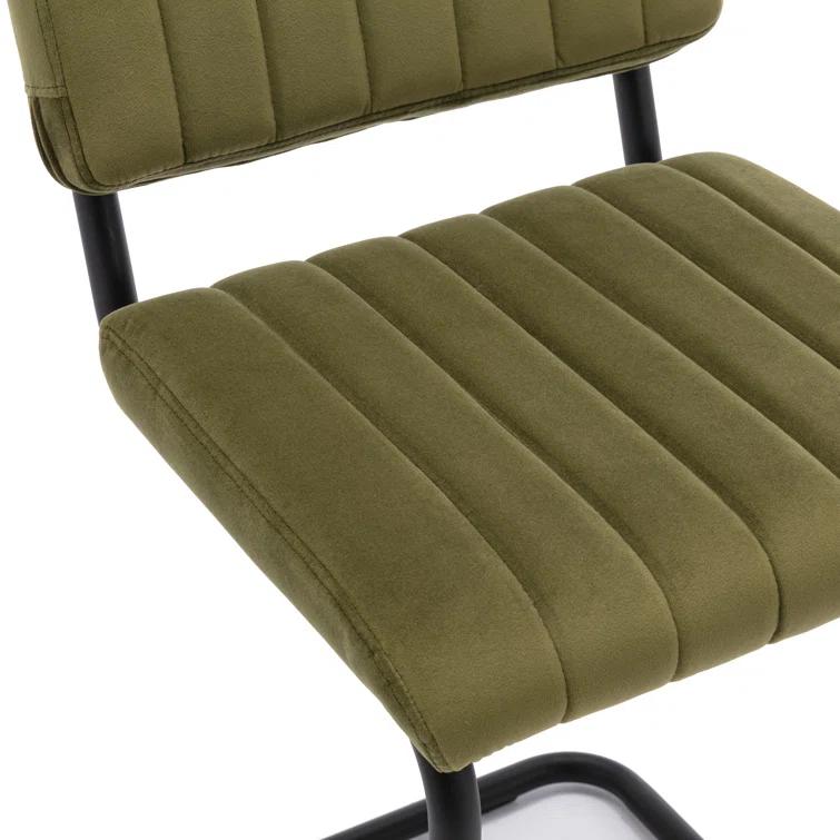 Estes Upholstered Stool with Metal Frame (Set of 2)