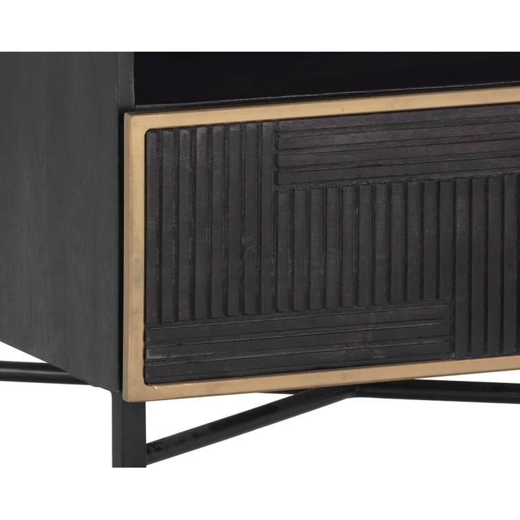 Everly Quinn Sanferd NIGHTSTAND - DARK BROWN