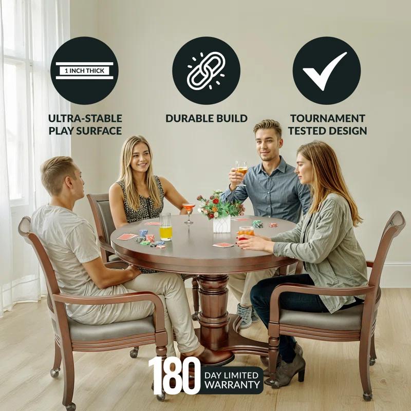Hathaway Games Bridgeport 2-in-1 Poker Table Set