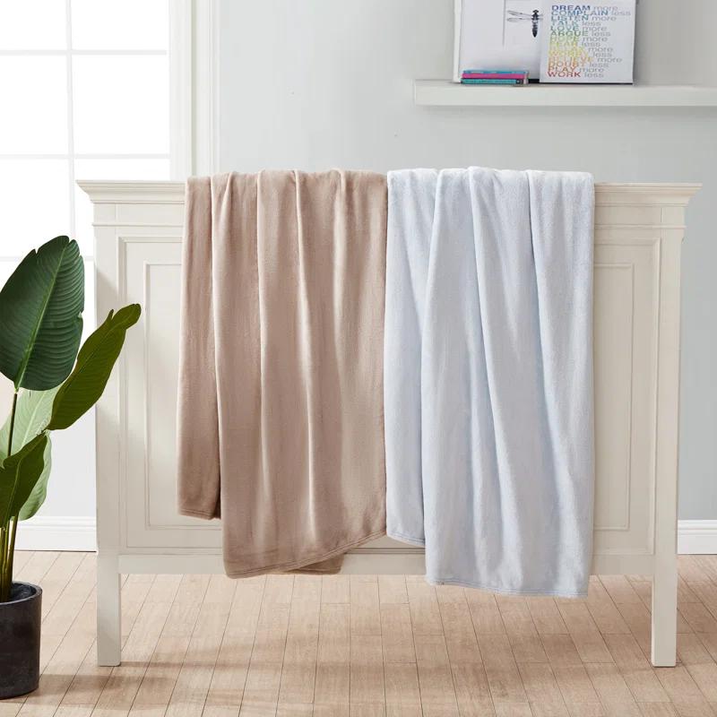 Poppy & Fritz Solid Ultra Soft Plush Pink Blanket
