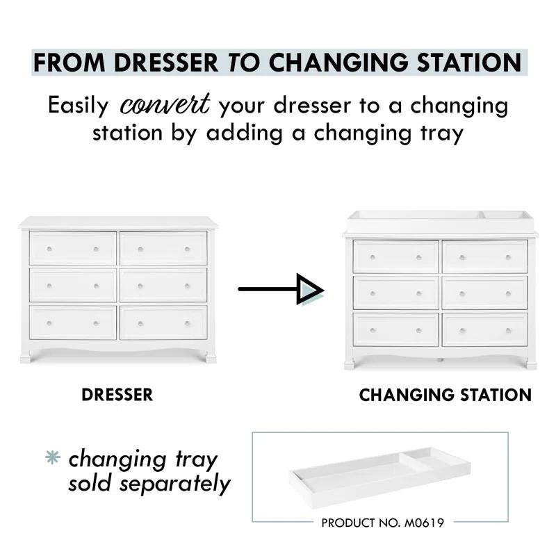 Kalani 6 Drawer 47" W Double Dresser