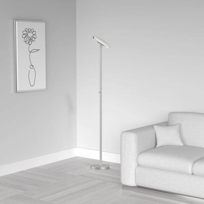 Orren Ellis Ervin 72'' LED Torchiere Floor Lamp