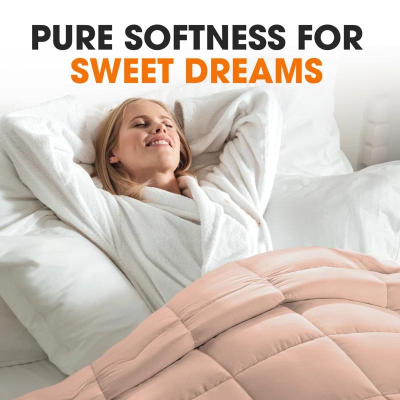 Cheer Collection Baffle Box Stitch Comforter