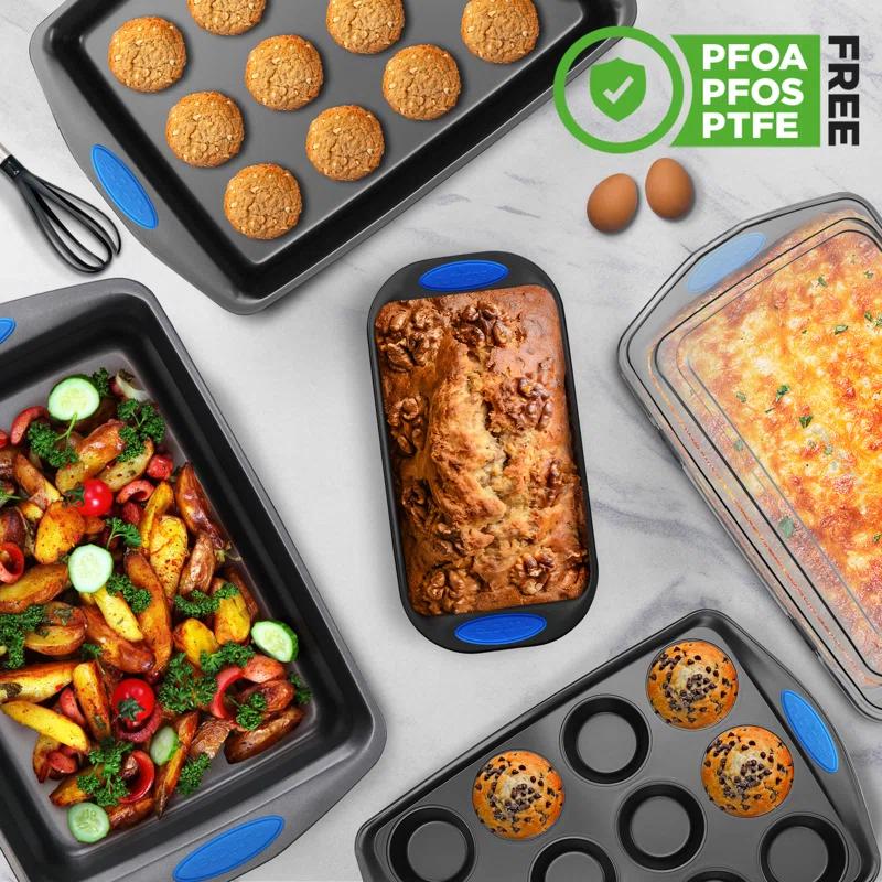 NutriChef NutriChef 6-Piece Deluxe Steel Nonstick Bakeware Set