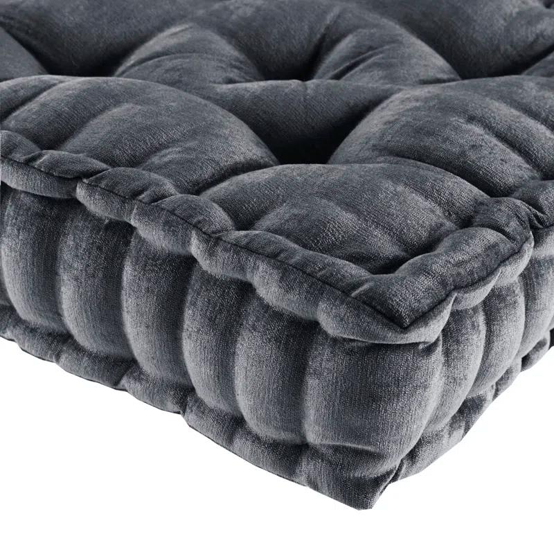 Intelligent Design Azza Poly Chenille Square Floor Pillow Cushion