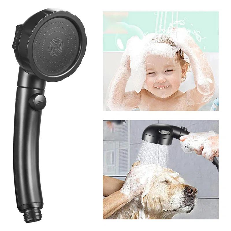 High Pressure Handheld Shower Head with ON/OFF Pause Switch, 3 Spray Modes Shower Head