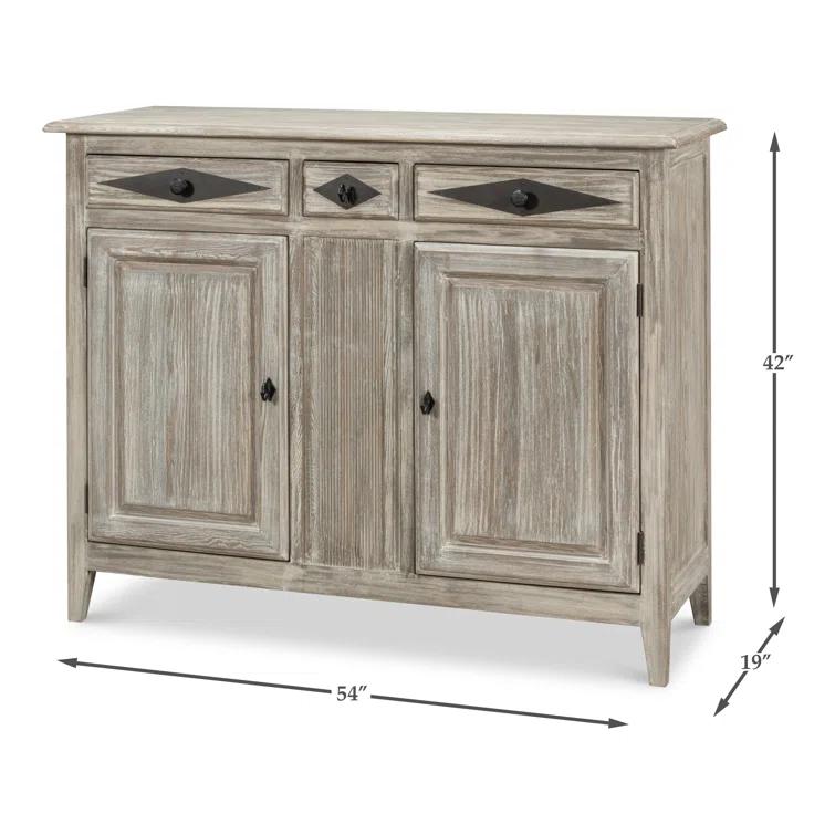 Sarreid Ltd Bungalow 54'' Solid Wood Sideboard