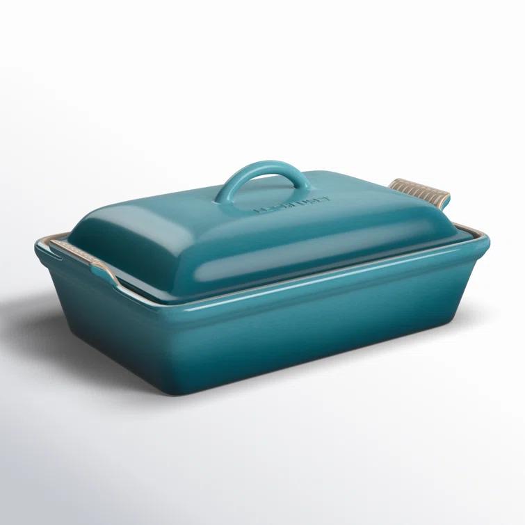 Le Creuset Heritage Stoneware 4 Qt. Rectangular Casserole with Lid