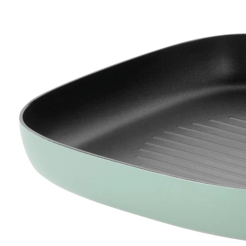 BergHOFF BergHOFF Leo Non-stick Aluminum Grill Pan 10.25", Sage