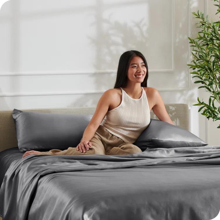 Bare Home Satin Sheet Set