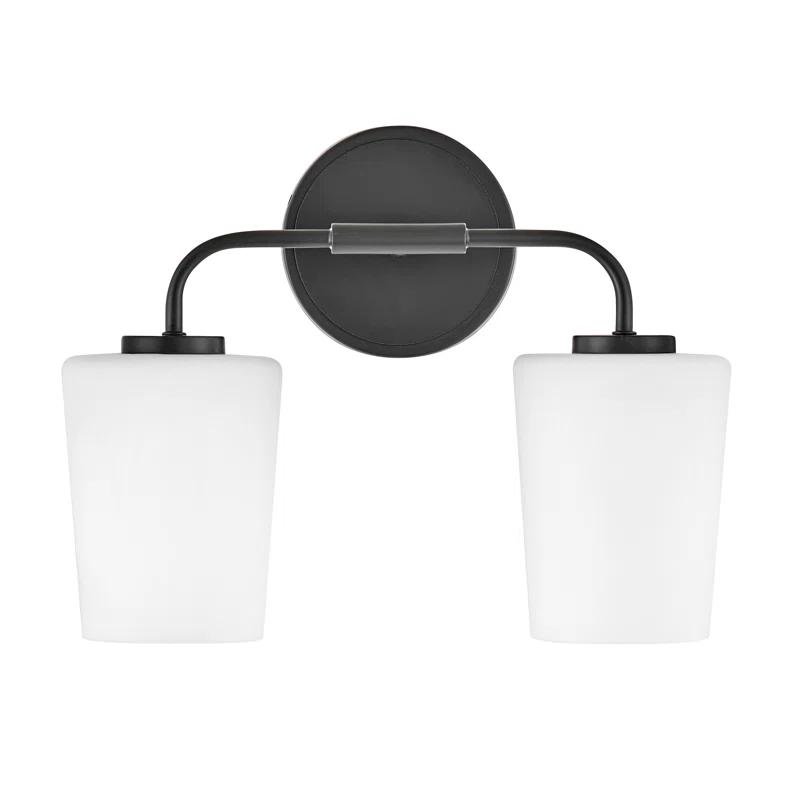 Fitz 2 Light Frosted Dimmable Vanity Light
