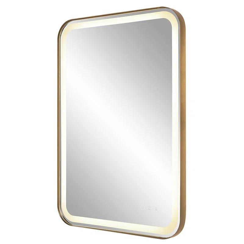 Uttermost Crofton Metal Flat LED Wall Mirror