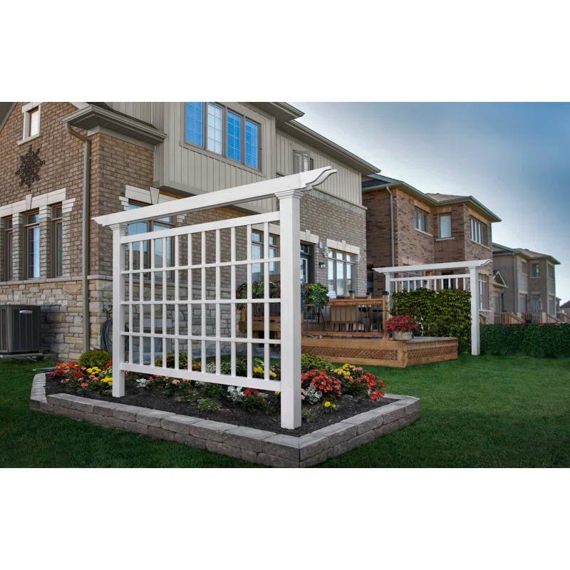 Vita Camden 90'' H x 4'' W Vinyl Lattice Panel Trellis
