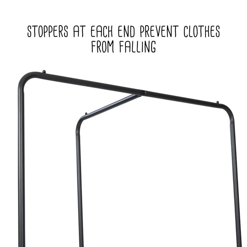 Rebrilliant Mailie 24'' Metal Clothing Rack