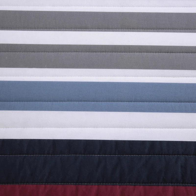 Nautica Nautica Bradford Cotton Reversible Navy Quilt Set