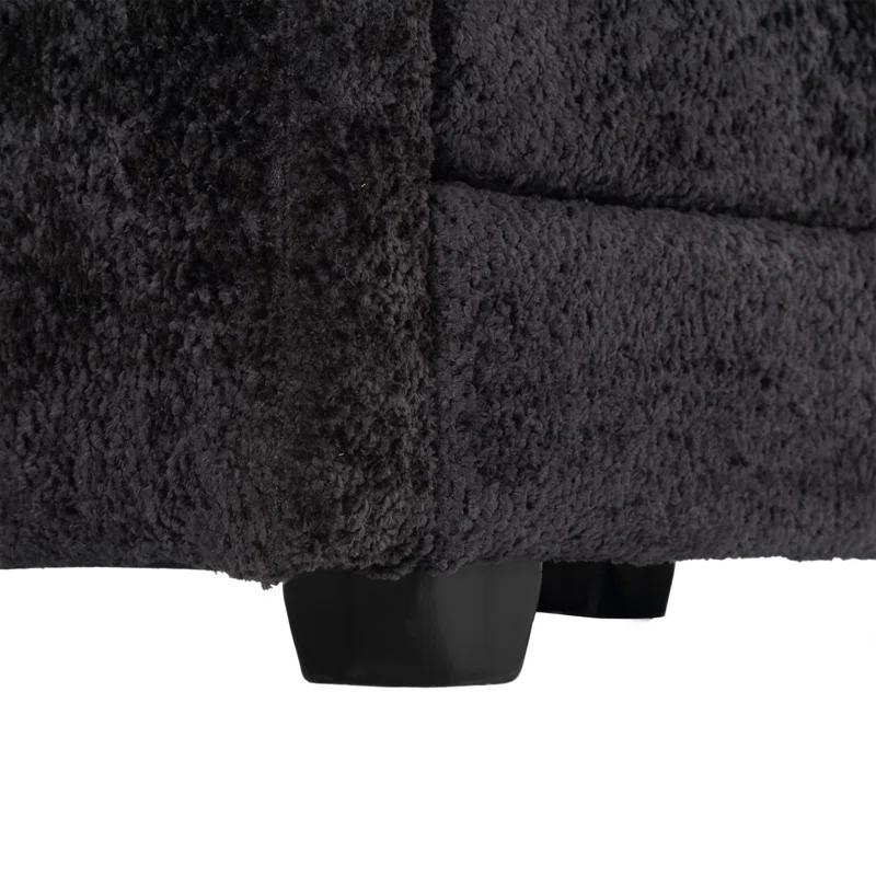 Latitude Run® Millan 112" L Shaped Modular Sectional Sofa with Ottoman & Memory Foam