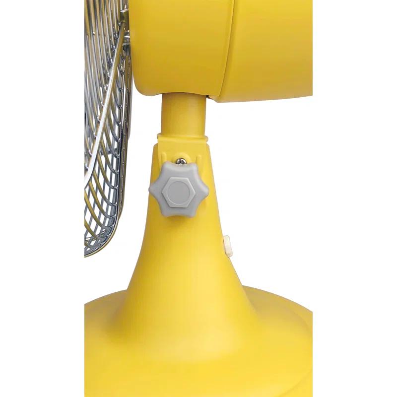 Good Housekeeping Good Housekeeping's All-Metal Retro 3-Speed 12" Oscillating Office Desk Table Fan (Multiple Finishes Available)