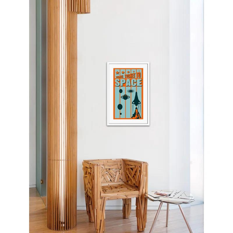Marmont Hill "Ticket to Space" Framed Print