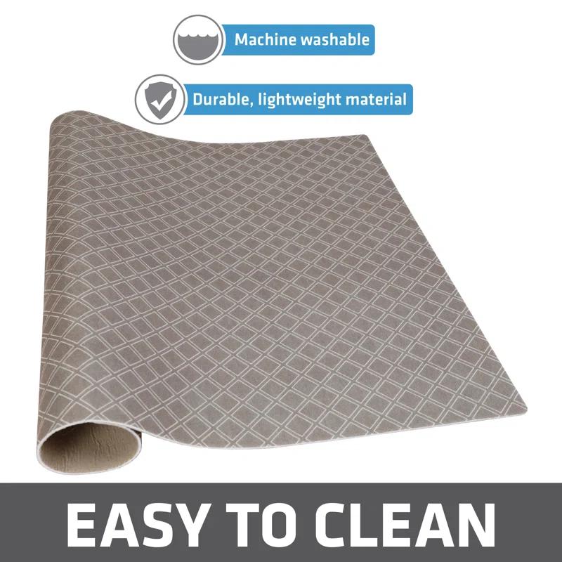 Drymate XL Dish Drying Mat, Kitchen Counter Drip Pad - Absorbent, Waterproof, Slip-Resistant, Machine Washable (19" x 24") (Taupe) (USA Made)
