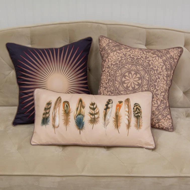 Donna Sharp Mojave Red Square Pillow Cover & Insert | Wayfair