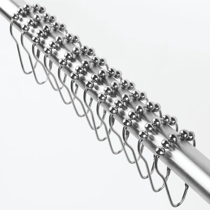 iDesign iDesign Steel Rollerz Shower Curtain Rings/Hooks - Bronze (Set of 12)