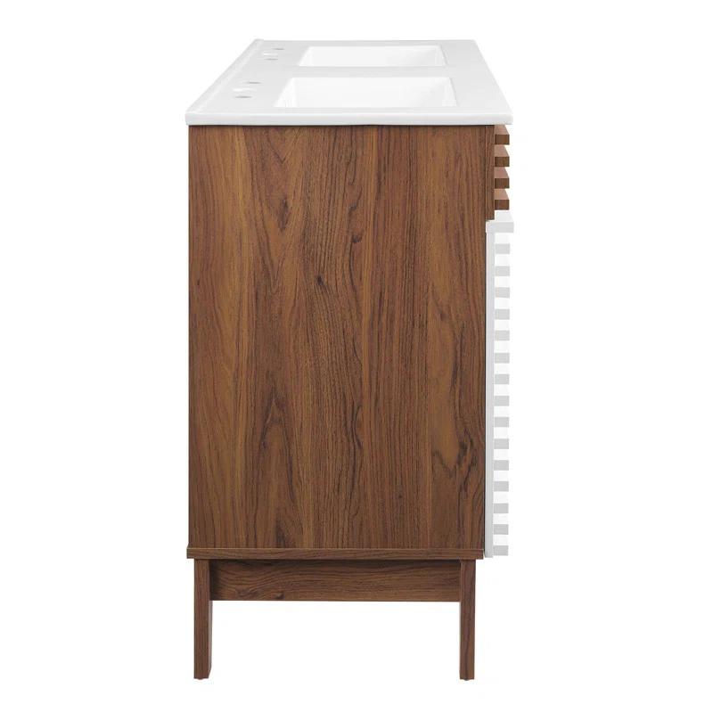 Trio Supply House Modway Render 48" Double Sink Bathroom Vanity