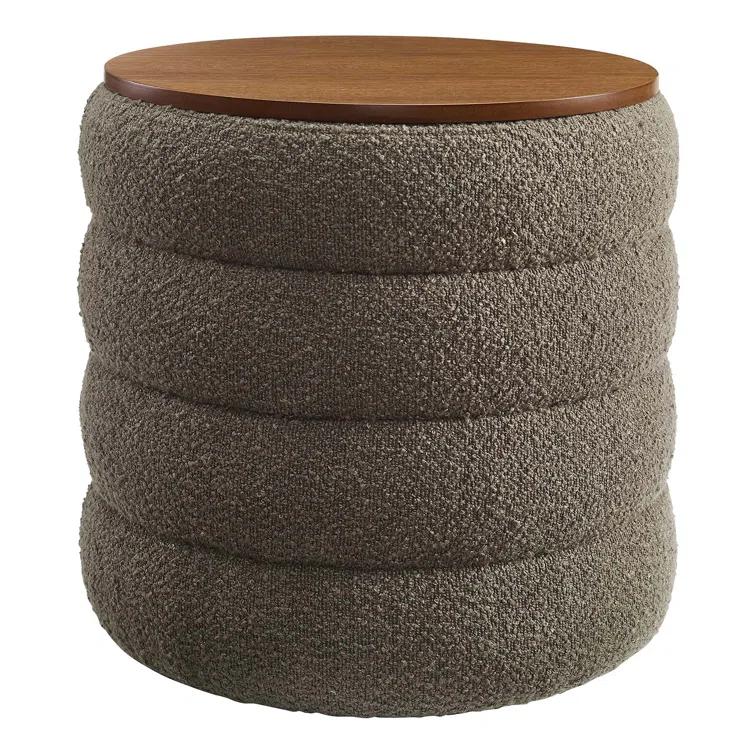 Modway Modway Mezzo 17.3" Wide Round Storage Ottoman