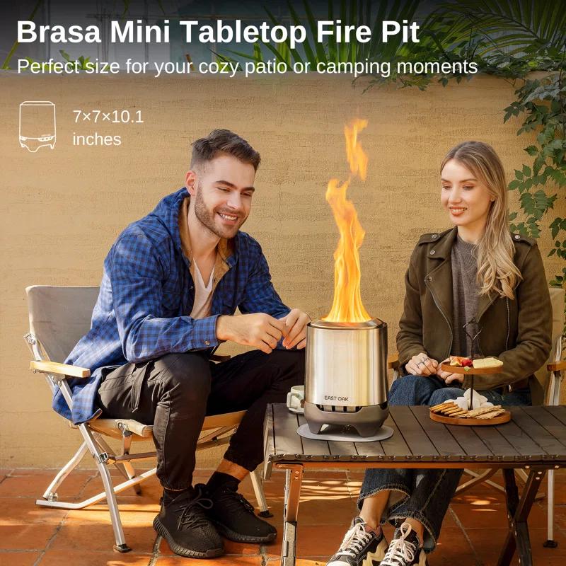 EAST OAK EAST OAK Brasa Mini Tabletop Fire Pit 7"