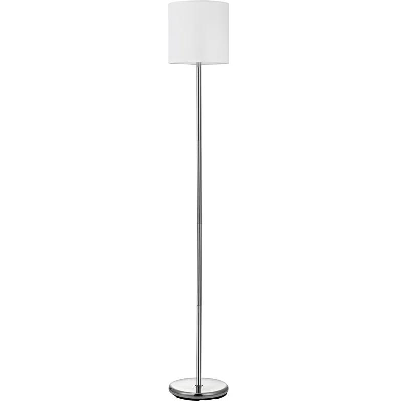 Lorell 65'' Nickel Traditional Floor Lamp