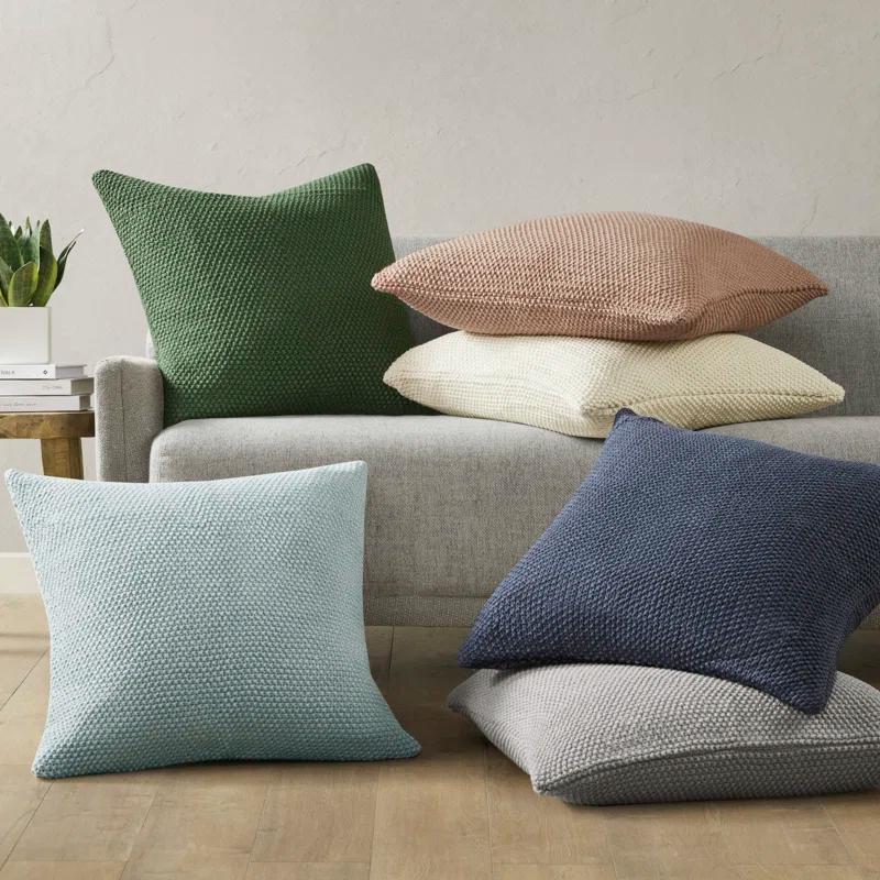 INK+IVY Tino Knit Square Euro Pillow Sham