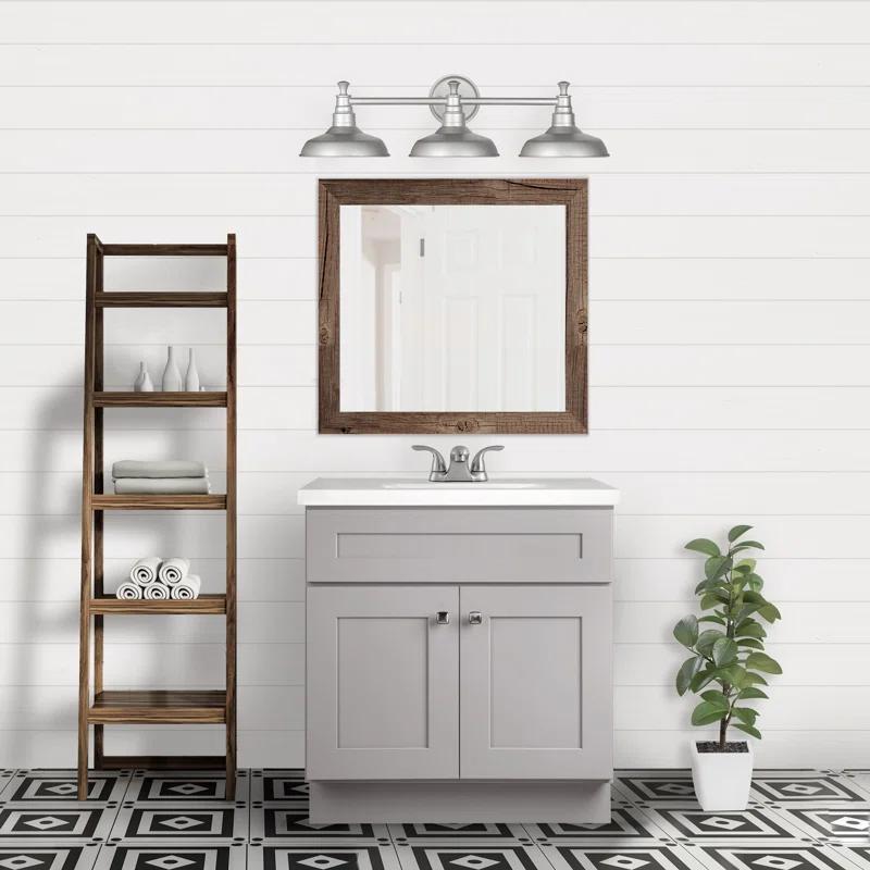 Design House Brookings 30 Inch Bathroom Vanity, Ready to Assemble, Solid Wood, Sherwin Williams – Design House, 587089