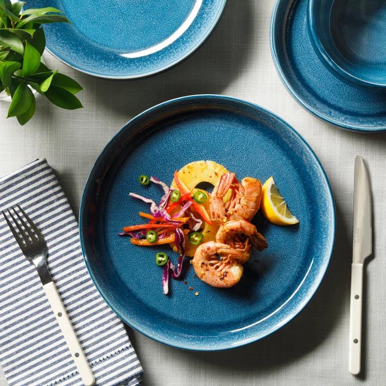 Sur La Table Kitchen Essentials Banquette 16 Piece Stoneware Dinnerware Set - Service for 4