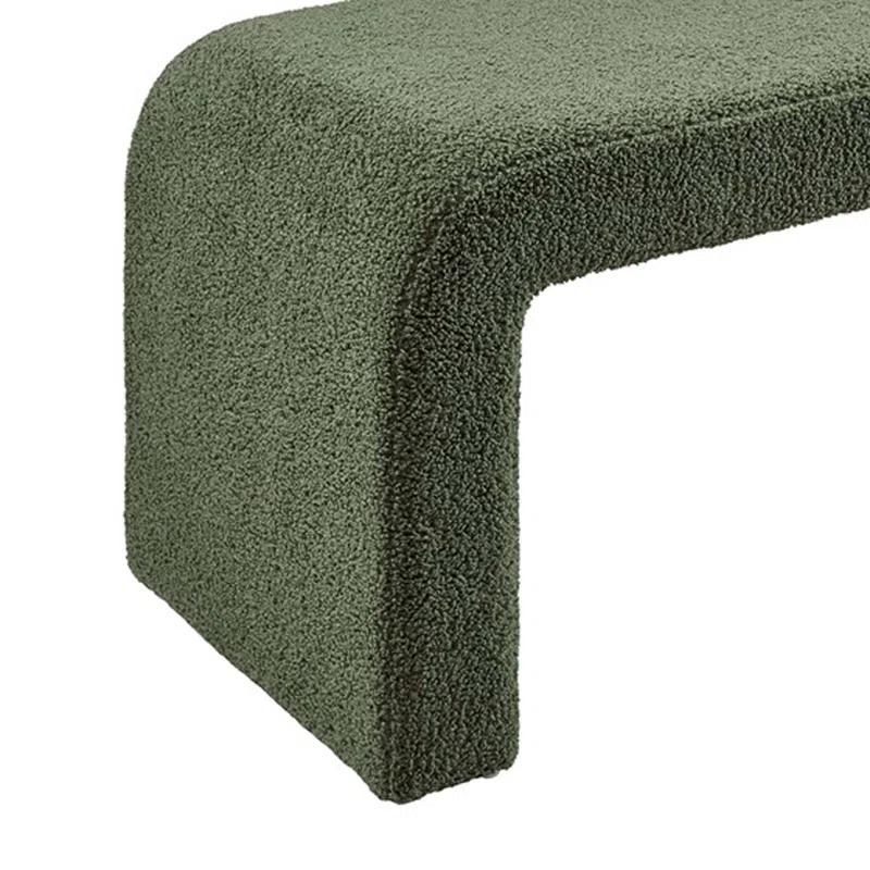 Everly Quinn Steve Boucle Waterfall Bench