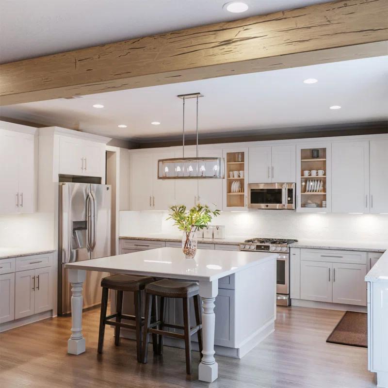 Ekena Millwork Hand Hewn Timberthane Faux Wood 3-Sided Ceiling Beam (U-beam)