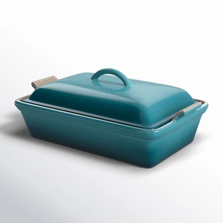 Le Creuset Heritage Stoneware 4 Qt. Rectangular Casserole with Lid