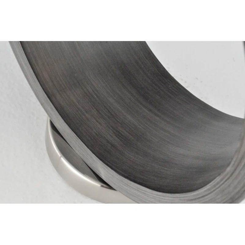 Nova of California Tracey Ring Table Lamp - 29″, Charcoal Gray, Brushed Nickel, On/Off Switch & Reviews | Wayfair