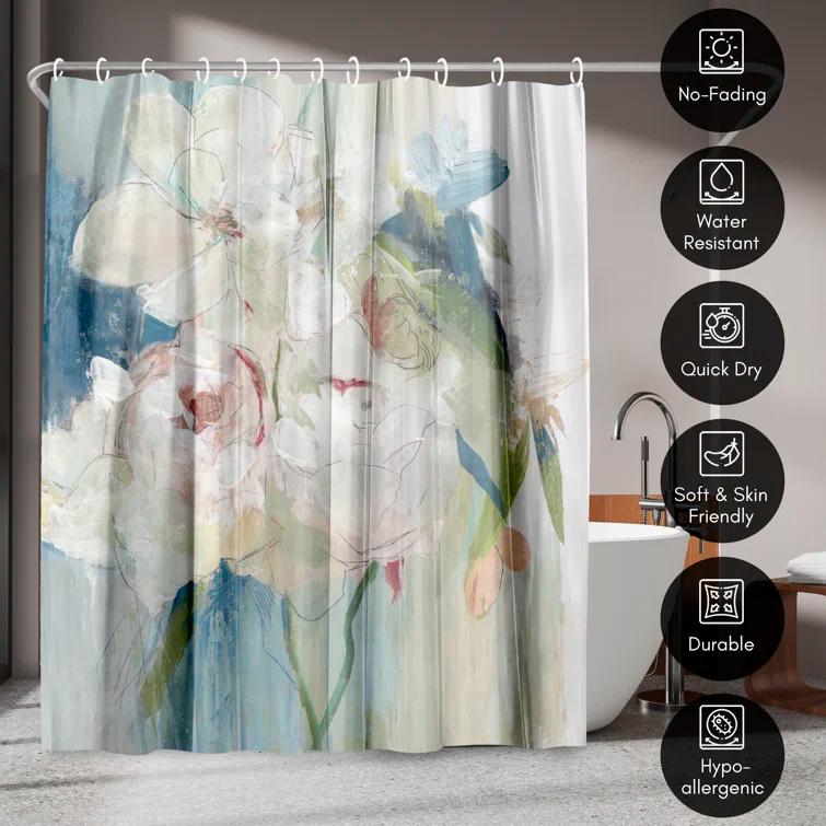The Twillery Co.® Floral Shower Curtain Blissful Peony by PI Creative Art