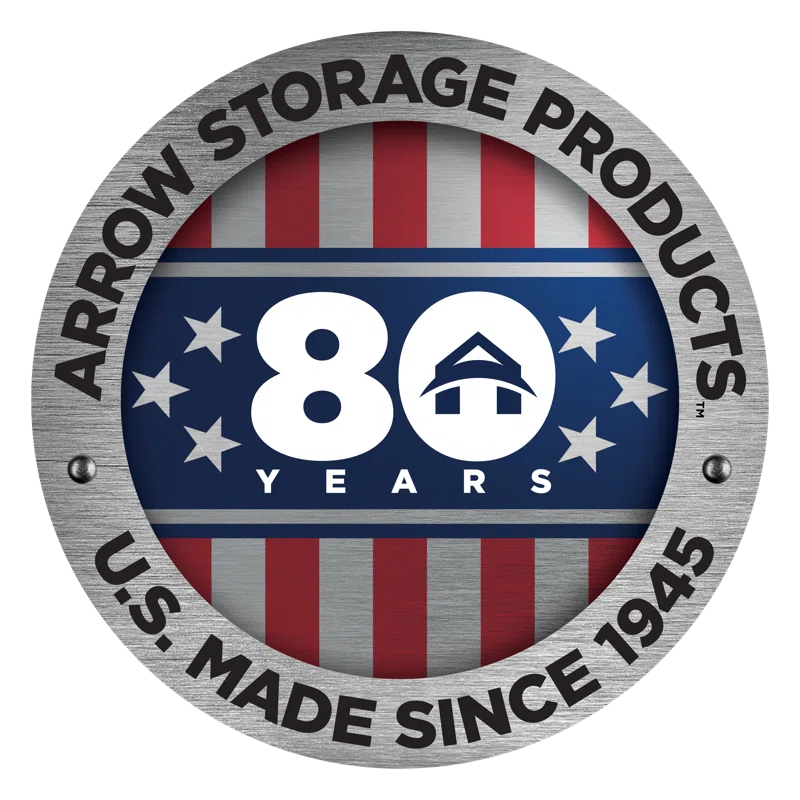 Arrow 6 ft. W x 5 ft. D Galvanized Steel Storage Shed