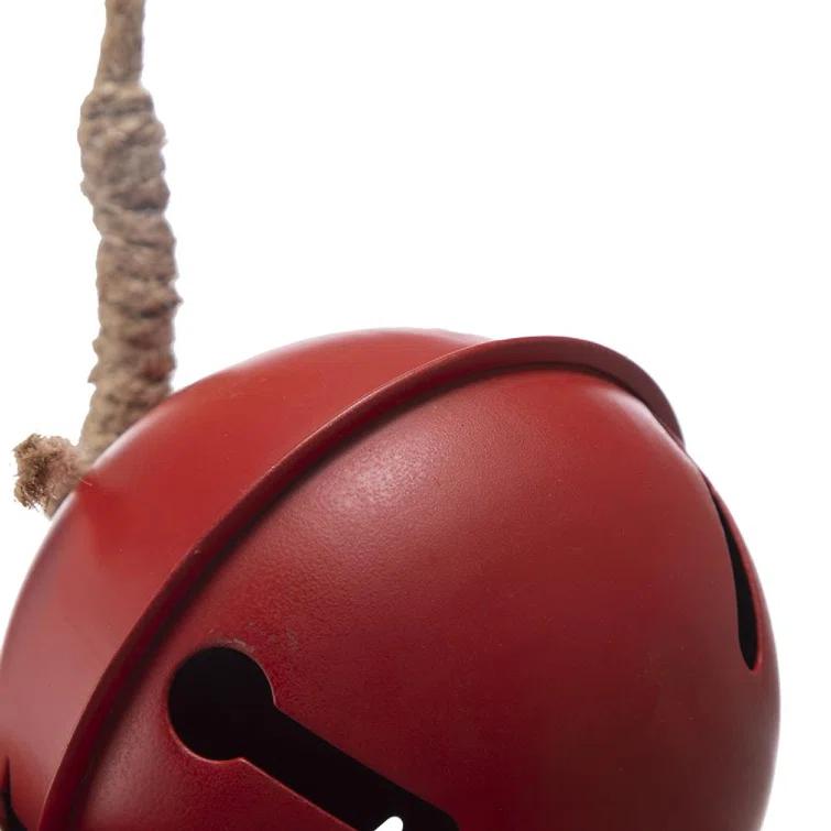 A&B Home 4"Dia. Bell Ornaments - Set of 12 - Red (Set of 12)