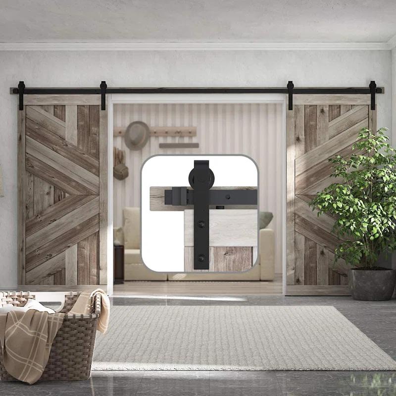 Lazio Sliding Standard Double Barn Door Hardware Kit